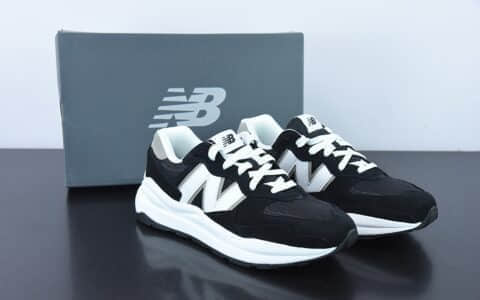 新百伦New Balance M5740 黑白熊猫复古休闲慢跑鞋纯原版本 货号： M5740CB