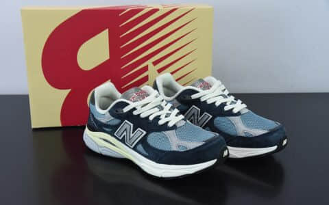 新百伦New Balance 990 V3 海军蓝美产官方复古休闲运动慢跑鞋纯原版本 货号：M990TE3