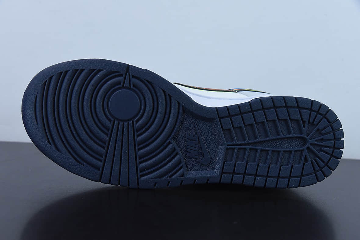 耐克Nike Dunk Low “3D Swoosh灰白彩钩低帮休闲滑板鞋纯原版本 货号：DV6482-100