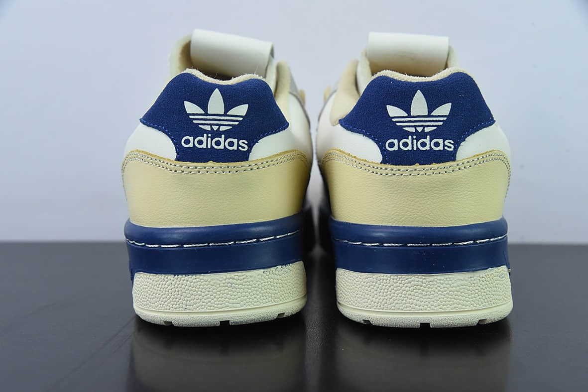 阿迪达斯Adidas Originals Rivalry Low Premium米橙蓝经典复古潮流百搭板鞋纯原版本 货号：HO4386