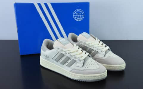 阿迪达斯Adidas Originals Centennial 85 Low 白灰复古低帮休闲板鞋纯原版本 货号：GX2213