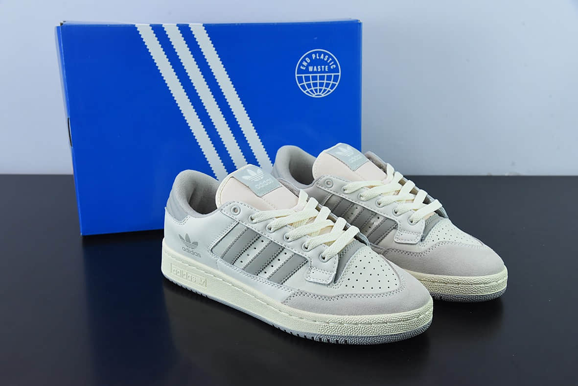 阿迪达斯Adidas Originals Centennial 85 Low 白灰复古低帮休闲板鞋纯原版本 货号：GX2213