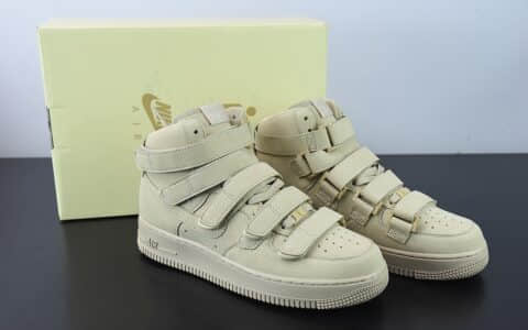 耐克Nike Billie Eilish x Nike Air Force 1'07 High SPMushroom联名比莉·艾利什蘑菇黄魔术贴空军一号经典高帮休闲板鞋纯原版本 货号：DM7926-200