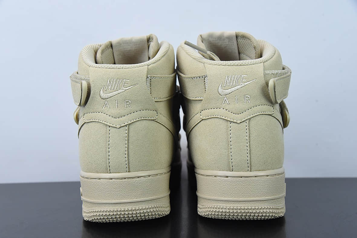 耐克Nike Billie Eilish x Nike Air Force 1'07 High SPMushroom联名比莉·艾利什蘑菇黄魔术贴空军一号经典高帮休闲板鞋纯原版本 货号：DM7926-200