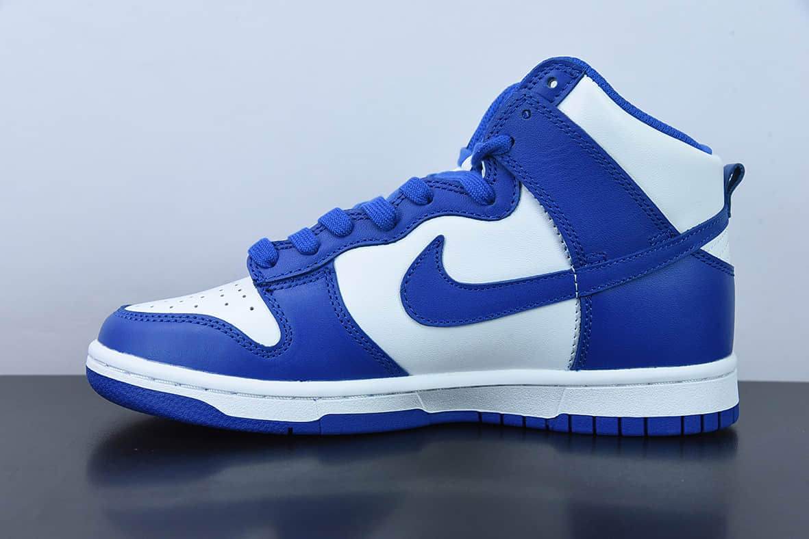 耐克NIKE SB Dunk High Game Royal 经典白蓝配色 SB高帮板鞋纯原版本 货号：DD1399-102