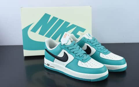 耐克Nike Air Force 1 Low ’07 米黑绿配色空军一号低帮休闲板鞋纯原版本 货号：GH5696-302