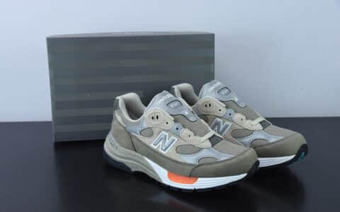 新百伦New Balance WTAPS x New Balance992新百伦NB992系列联名总统灰绿复古慢跑鞋纯原版本 货号：M992WT