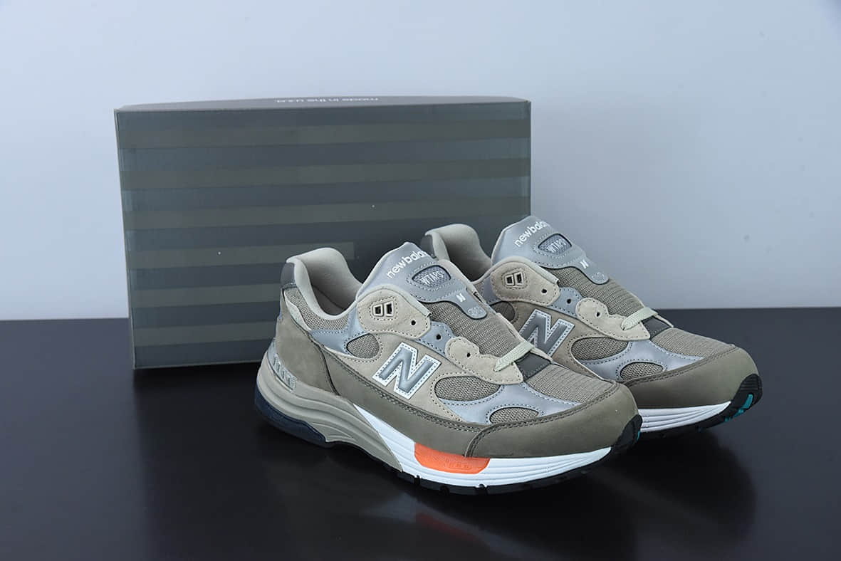 新百伦New Balance WTAPS x New Balance992新百伦NB992系列联名总统灰绿复古慢跑鞋纯原版本 货号：M992WT