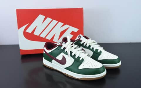 耐克Nike SB Dunk Low Gorge Green 豆沙绿配色SB低帮休闲板鞋纯原版本 货号：FB7160-161