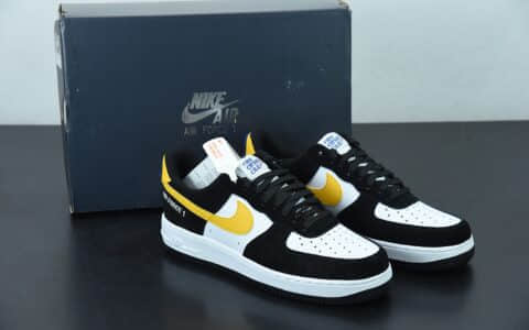 耐克Nike Air Force 1 Low Athletic Club黑黄勾空军一号低帮百搭休闲运动板鞋纯原版本 货号：DH7568-002