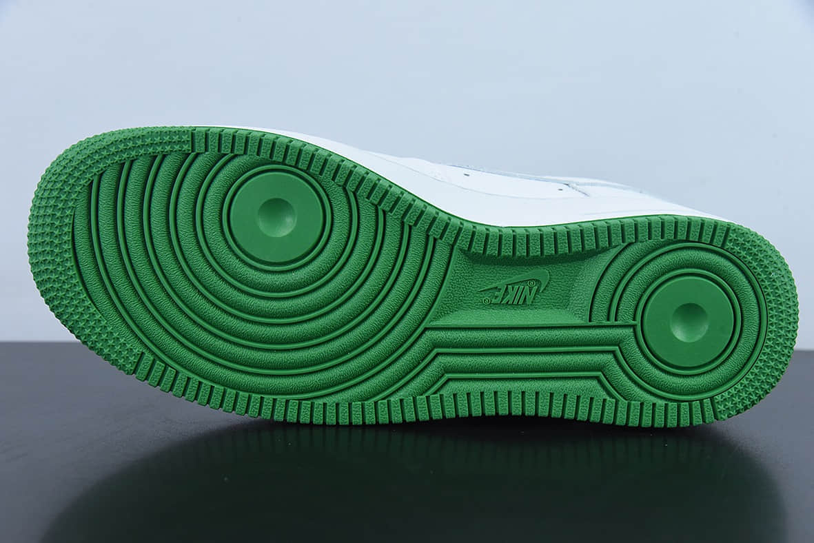 耐克Nike Air Force 1 Low 07 白绿布鲁克林群岛城市限定空军一号低帮休闲板鞋纯原版本 货号：DX1156-100