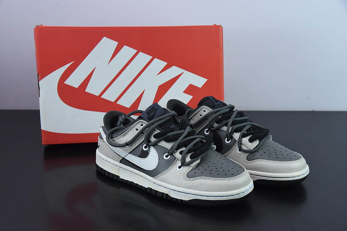 耐克Nike SB Dunk Low 荒漠废土反转摩卡解构抽绳鞋带低帮滑板鞋纯原版本 货号：DJ6188-002