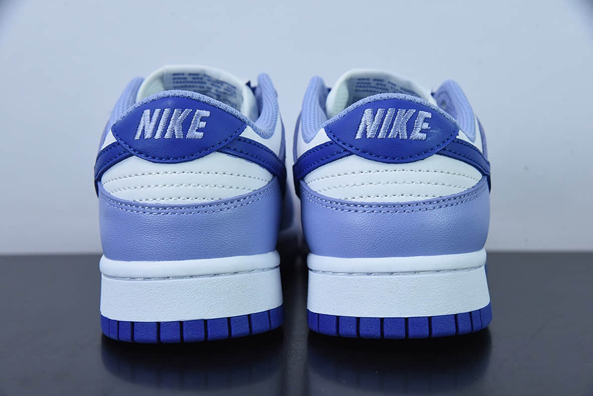 耐克Nike Dunk Low GS “Blueberry” 白紫蓝莓低帮休闲滑板鞋纯原版本 货号：DZ4456-100