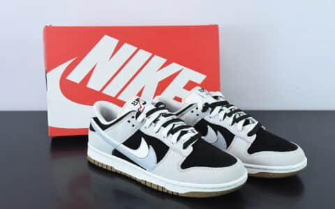 耐克Nike Frame Skate x Nike SB Dunk Low “Habibi” 白灰双勾SB低帮滑板鞋纯原版本 货号：DD9457-102