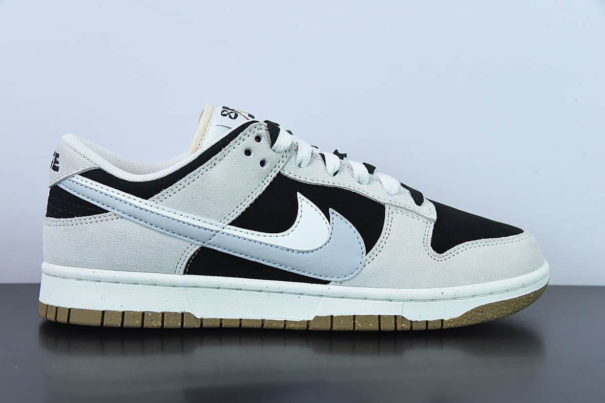 耐克Nike Frame Skate x Nike SB Dunk Low “Habibi” 白灰双勾SB低帮滑板鞋纯原版本 货号：DD9457-102