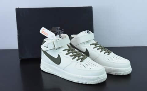 耐克 Nike Air Force 1 High '07 '白绿空军一号经典高帮休闲板鞋纯原版本 货号：LZ6819-608