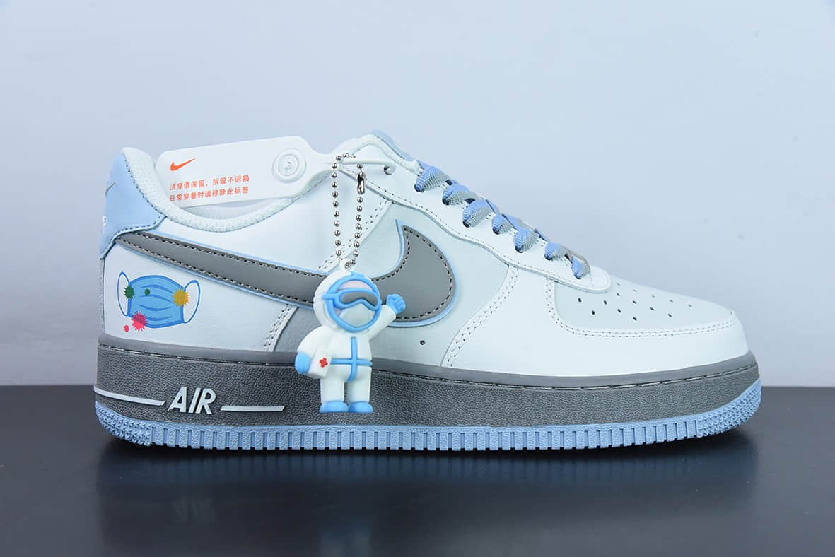 耐克Nike Air Force 1 Low 07 齐心抗疫英雄大白定制版空军一号低帮休闲板鞋纯原版本 货号：ZG0088-803