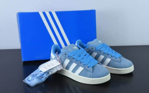 阿迪达斯Adidas Originals Campus 00s 小面包米水蓝低帮潮流复古休闲板鞋纯原版本 货号：GY9473