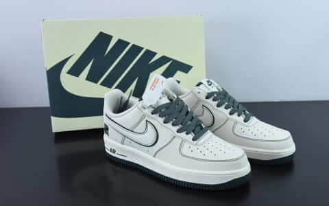 耐克Nike Undefeated x Nike Air Force 1 Low 米绿色联名款空军一号低帮休闲板鞋纯原版本 货号：UN3699-066