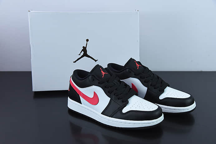 乔丹Air Jordan 1 Low AJ1乔1黑白粉钩低帮文化篮球鞋纯原版本 货号：DC0774-004