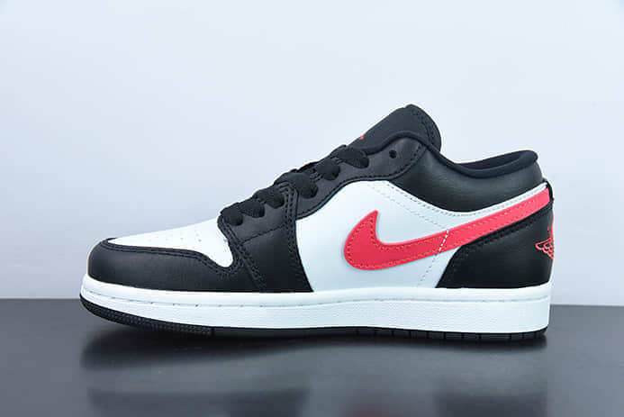 乔丹Air Jordan 1 Low AJ1乔1黑白粉钩低帮文化篮球鞋纯原版本 货号：DC0774-004