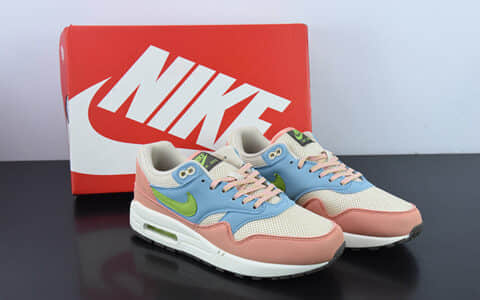 耐克Nike Air Max 1 Light Madder Root蓝粉半掌气垫复古跑步鞋纯原版本 货号：DV3196-800