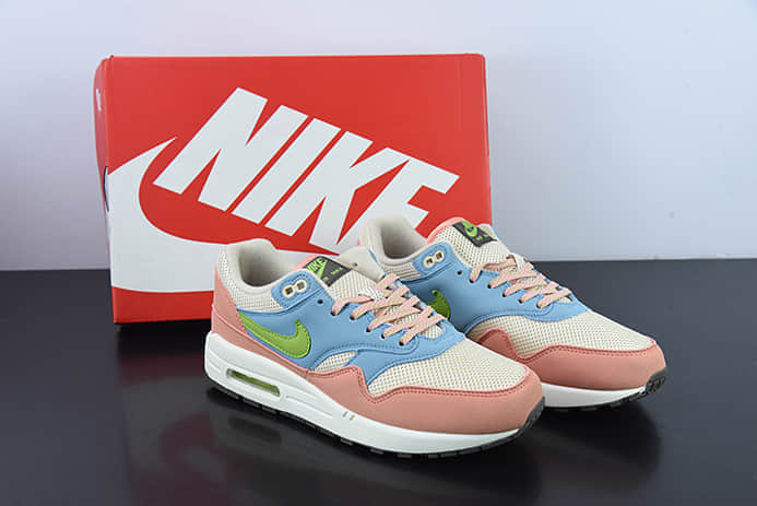 耐克Nike Air Max 1 Light Madder Root蓝粉半掌气垫复古跑步鞋纯原版本 货号：DV3196-800