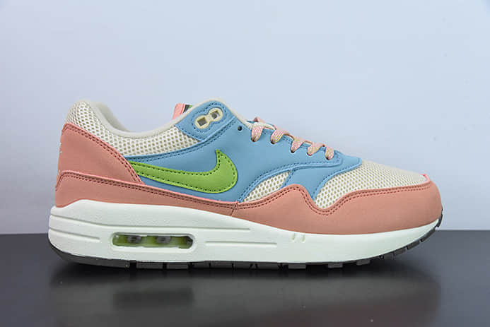 耐克Nike Air Max 1 Light Madder Root蓝粉半掌气垫复古跑步鞋纯原版本 货号：DV3196-800