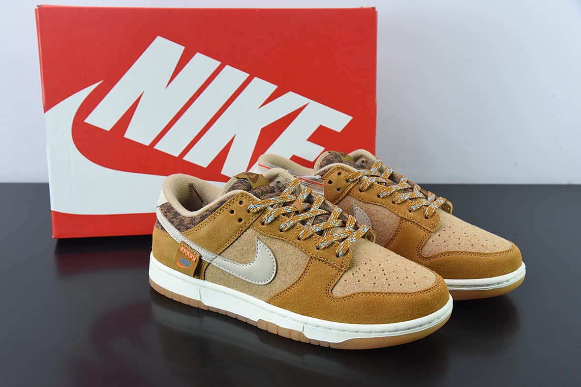 耐克Nike SB Dunk Low Dunk 棕色泰迪小熊运动休闲低帮板鞋纯原版本 货号：DZ5350-288