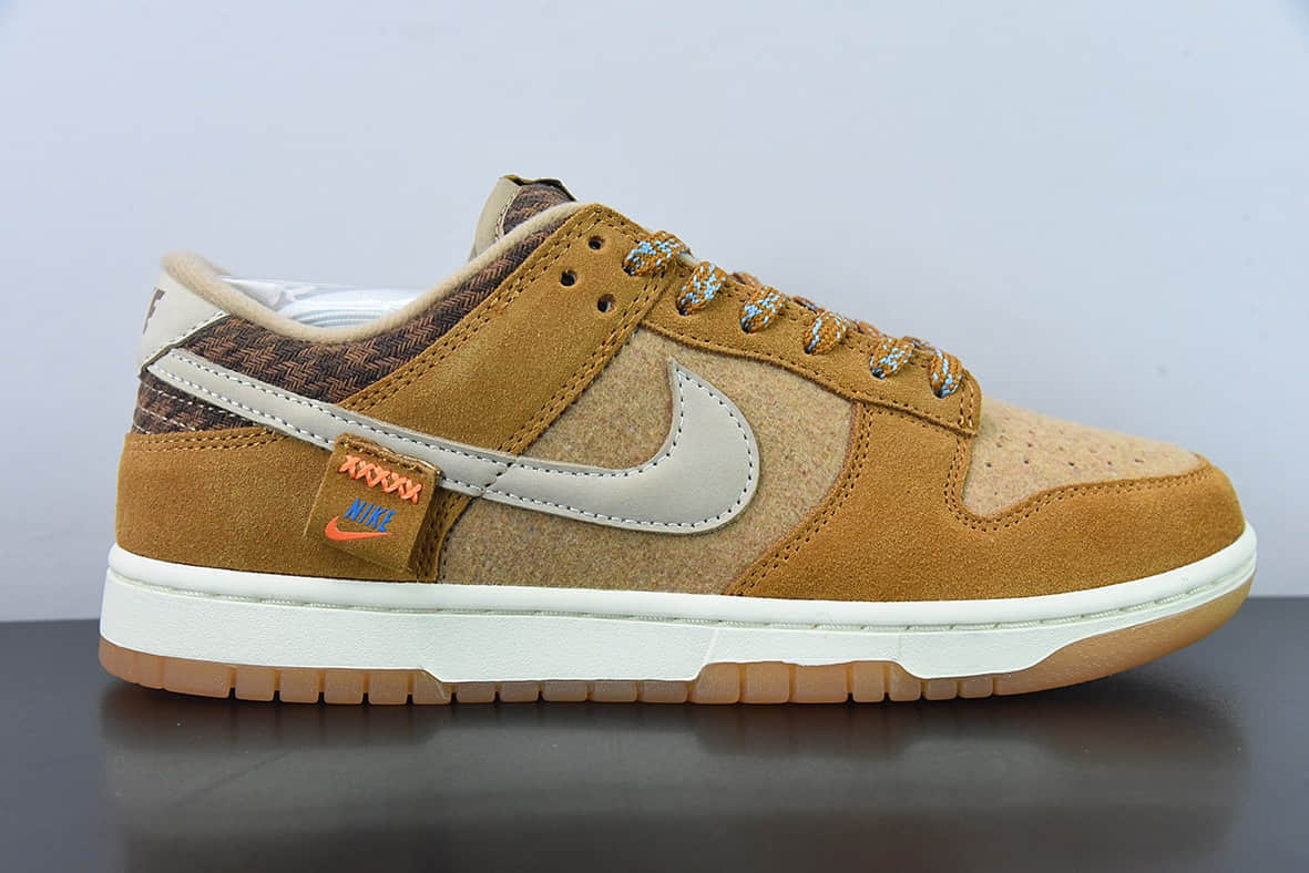 耐克Nike SB Dunk Low Dunk 棕色泰迪小熊运动休闲低帮板鞋纯原版本 货号：DZ5350-288