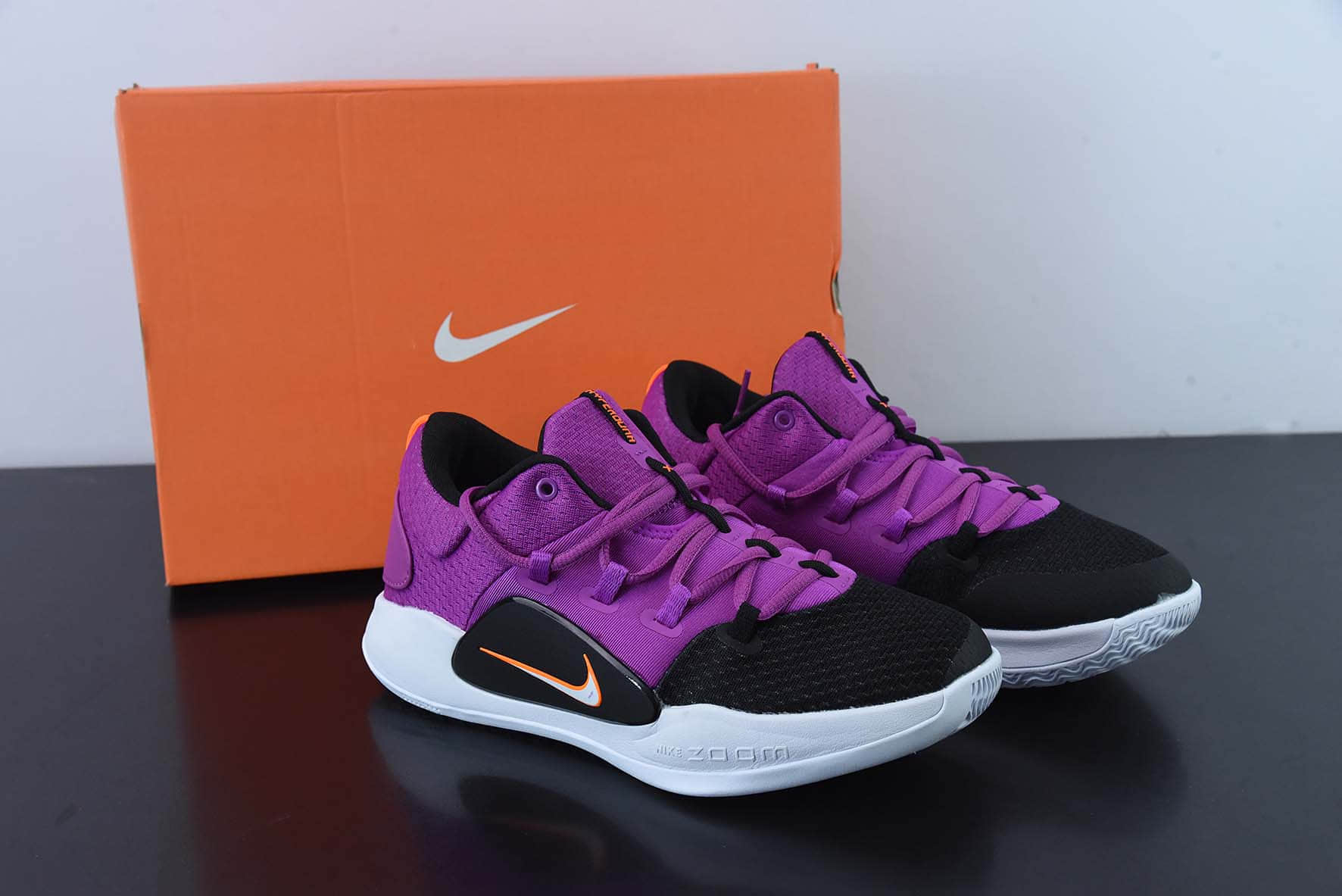 耐克Nike Hyperdunk X low TB HD2018黑紫低帮实战篮球鞋纯原版本 货号：AR0465-500