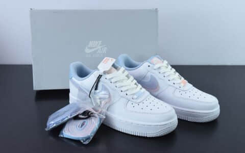 耐克Nike Air Force1 Low White pink blue “3D眼镜红蓝粉”空军一号低帮休闲板鞋纯原版本 货号：CW1574-100