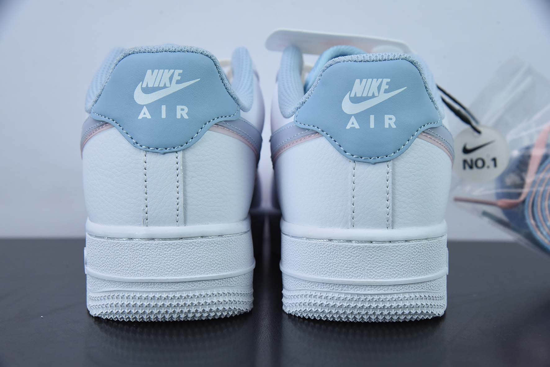 耐克Nike Air Force1 Low White pink blue “3D眼镜红蓝粉”空军一号低帮休闲板鞋纯原版本 货号：CW1574-100