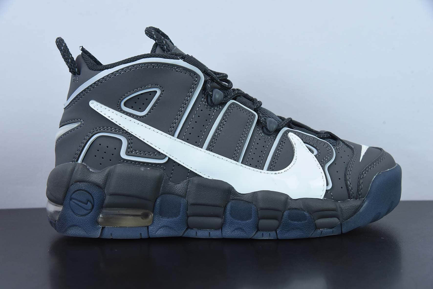 耐克Nike Air More Uptempo‘96“CopyPaste”（GS）皮蓬初代大AIR磨砂黑白蓝色篮球鞋纯原版本 货号：DQ5014-068