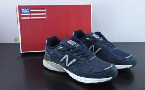 新百伦New Balance M990V4系列海军蓝复古鞋跑步鞋纯原版本 货号：M990NV4