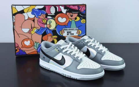 耐克Nike By You SB Dunk Low Retro SP深灰黑彩全息外星人扣篮系列低帮休闲运动滑板板鞋纯原版本 货号：CV0811-020