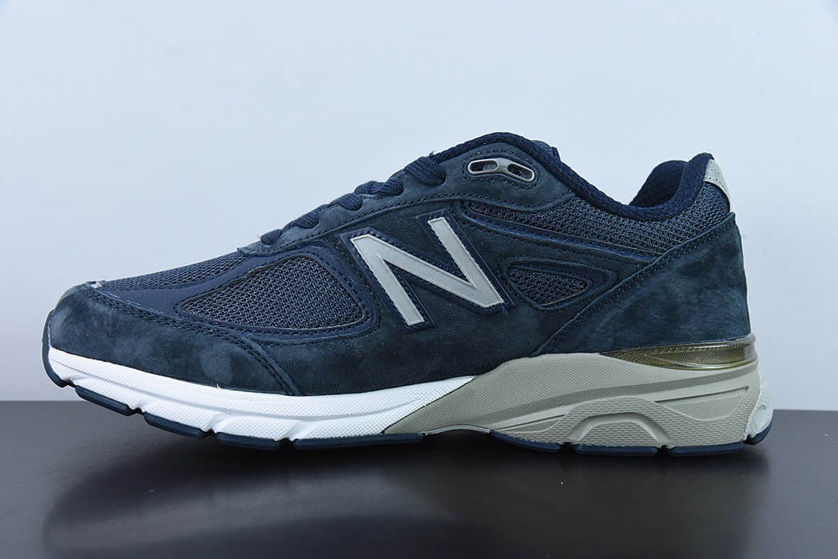 新百伦New Balance M990V4系列海军蓝复古鞋跑步鞋纯原版本 货号：M990NV4