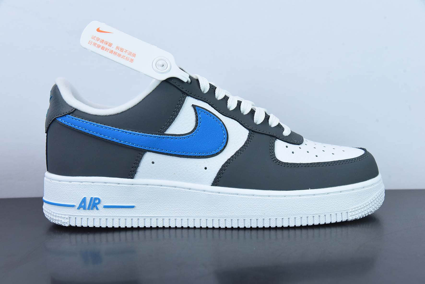 耐克Nike Air Force 1 米灰蓝空军一号低帮休闲运动板鞋纯原版本 货号： FB3360-100