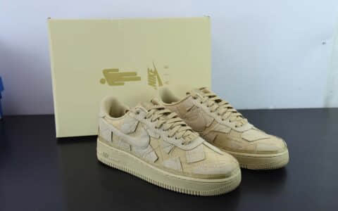 耐克Nike Billie Eilish x Nk Air Force 1'07 Low Mushroom 碧梨联名小麦色空军一号低帮休闲板鞋纯原版本 货号：DQ4137-200