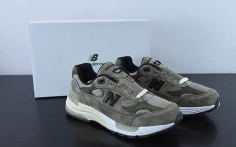 新百伦New Balance JJJJound x New Balance M992联名黑灰总统复古慢跑鞋纯原版本 货号：M992J2