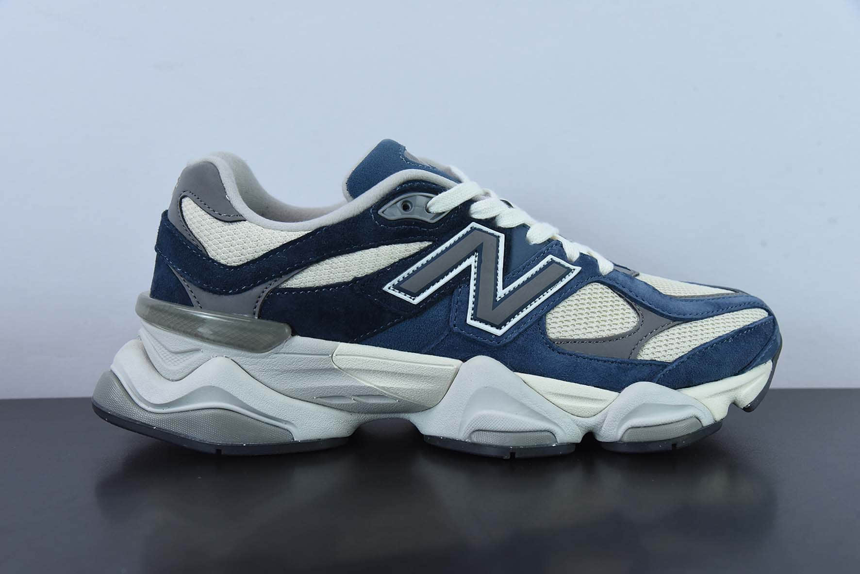 新百伦New BalanceJoe Freshgoods x New Balance NB9060联名款米灰海军蓝复古休闲运动慢跑鞋纯原版本 货号：U9060IND