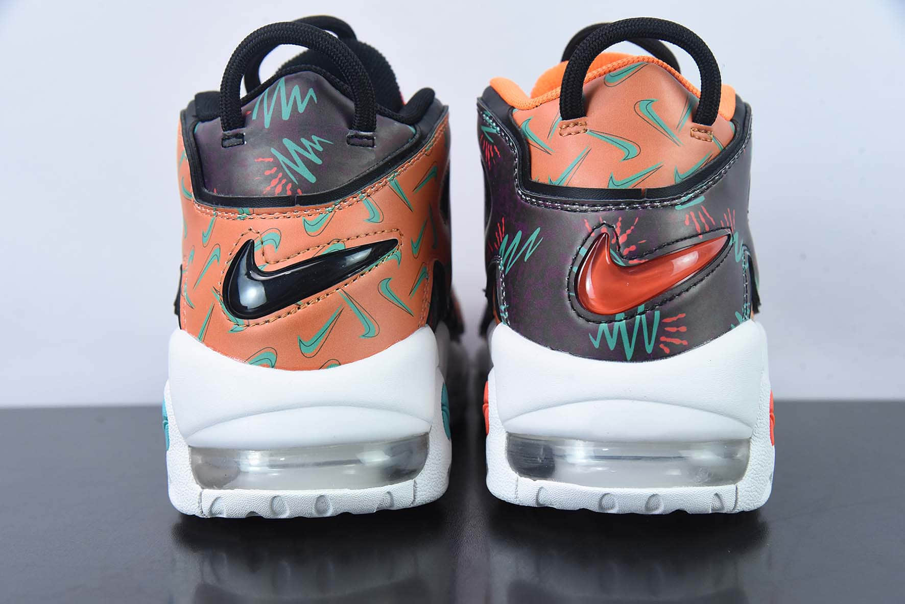 耐克Nike Air More Uptempo皮蓬初代棕桔多勾经典高街百搭篮球鞋纯原版本 货号：AT3408-800