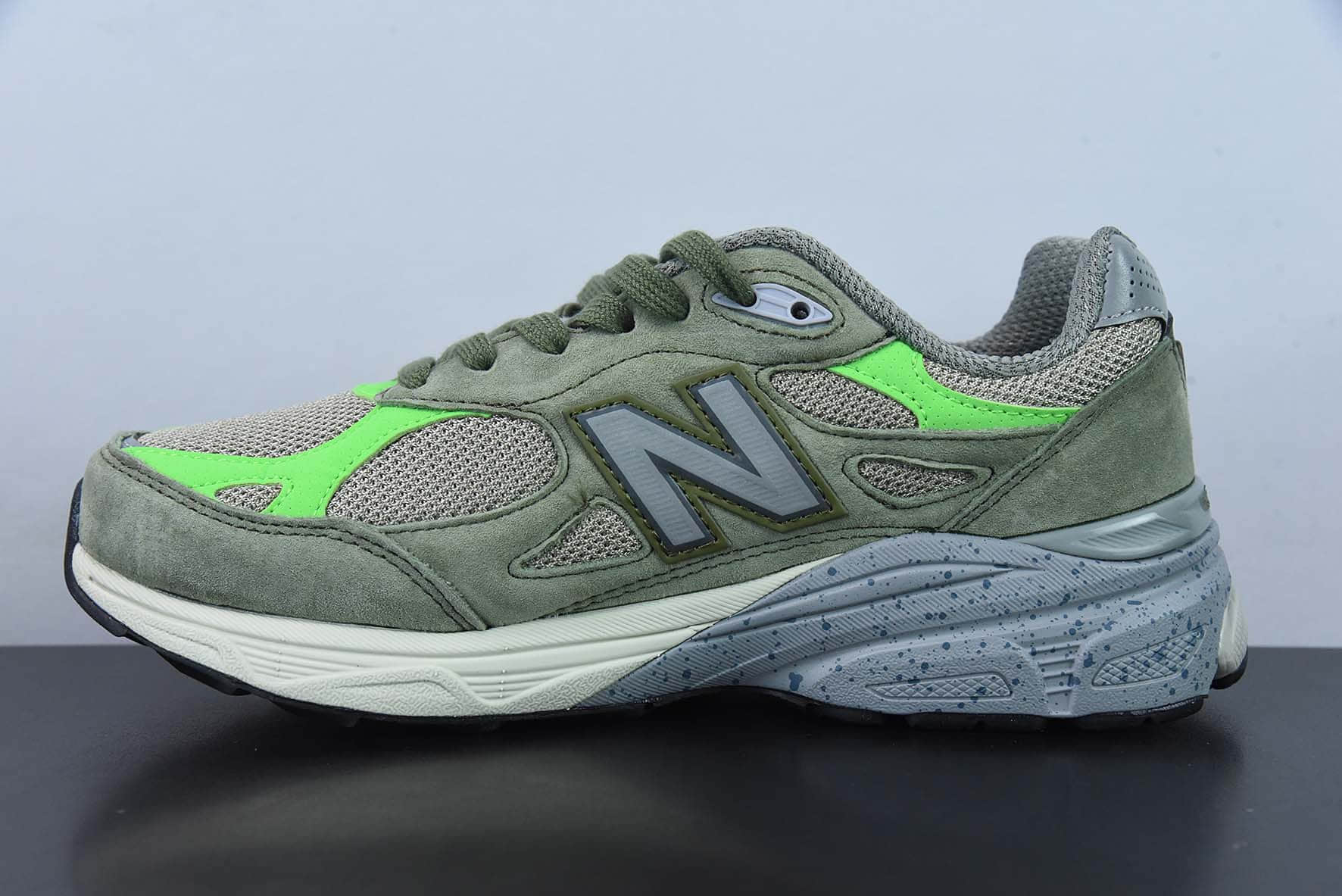 新百伦New Balance NB990系列浅橄榄绿高端美产复古休闲跑步鞋纯原版本 货号： M990PP3