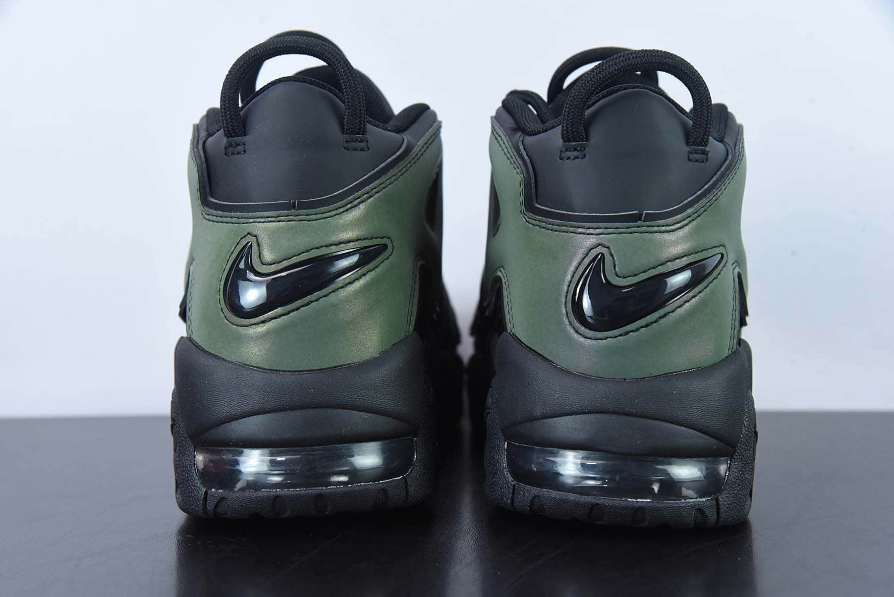 耐克Nike Air More Uptempo皮蓬初代黑绿经典高街百搭篮球鞋纯原版本 货号：922845-001