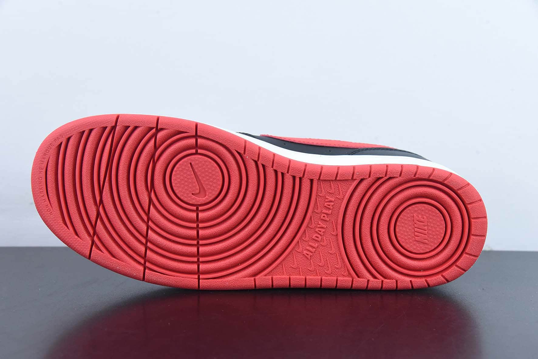 耐克Nike Court Borough Low 2 黑红低帮校园休闲板鞋纯原版本 货号：BQ5448-007
