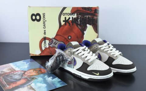 耐克Nike Otomo Katsuhiro x NK SB Dunk Low Steamboy OST 大友克洋联名麂皮黑灰紫SB低帮滑板鞋纯原版本 货号：LF0039-986