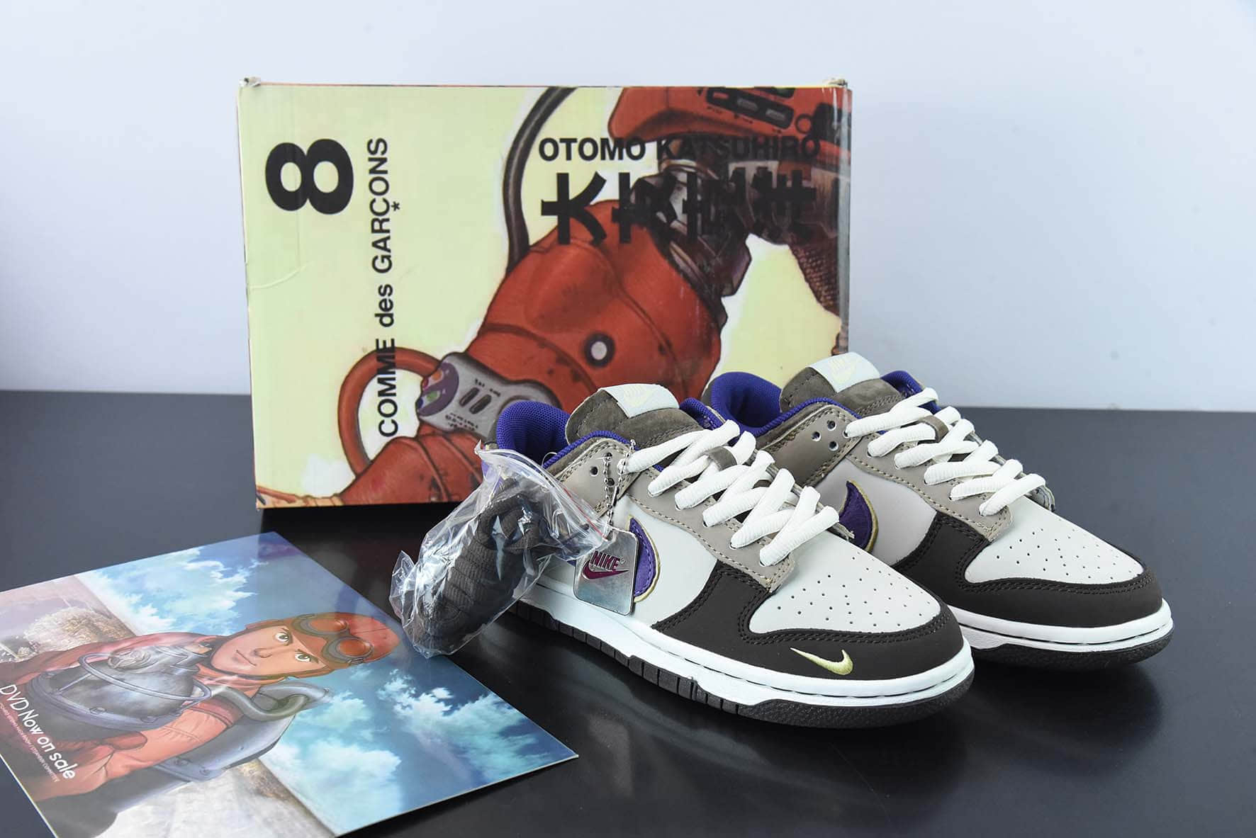 耐克Nike Otomo Katsuhiro x NK SB Dunk Low Steamboy OST 大友克洋联名麂皮黑灰紫SB低帮滑板鞋纯原版本 货号：LF0039-986