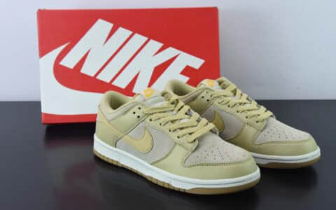 耐克Nike SB Dunk Low “Tan Suede” 沙漠色SB扣篮系列低帮休闲滑板鞋纯原版本 货号：DZ4513-200