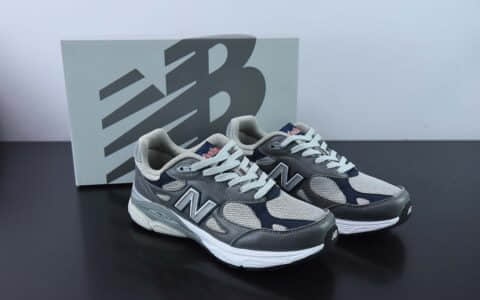 新百伦New Balance NB990系列灰紫高端美产复古休闲跑步鞋纯原版本 货号： M990GJ3