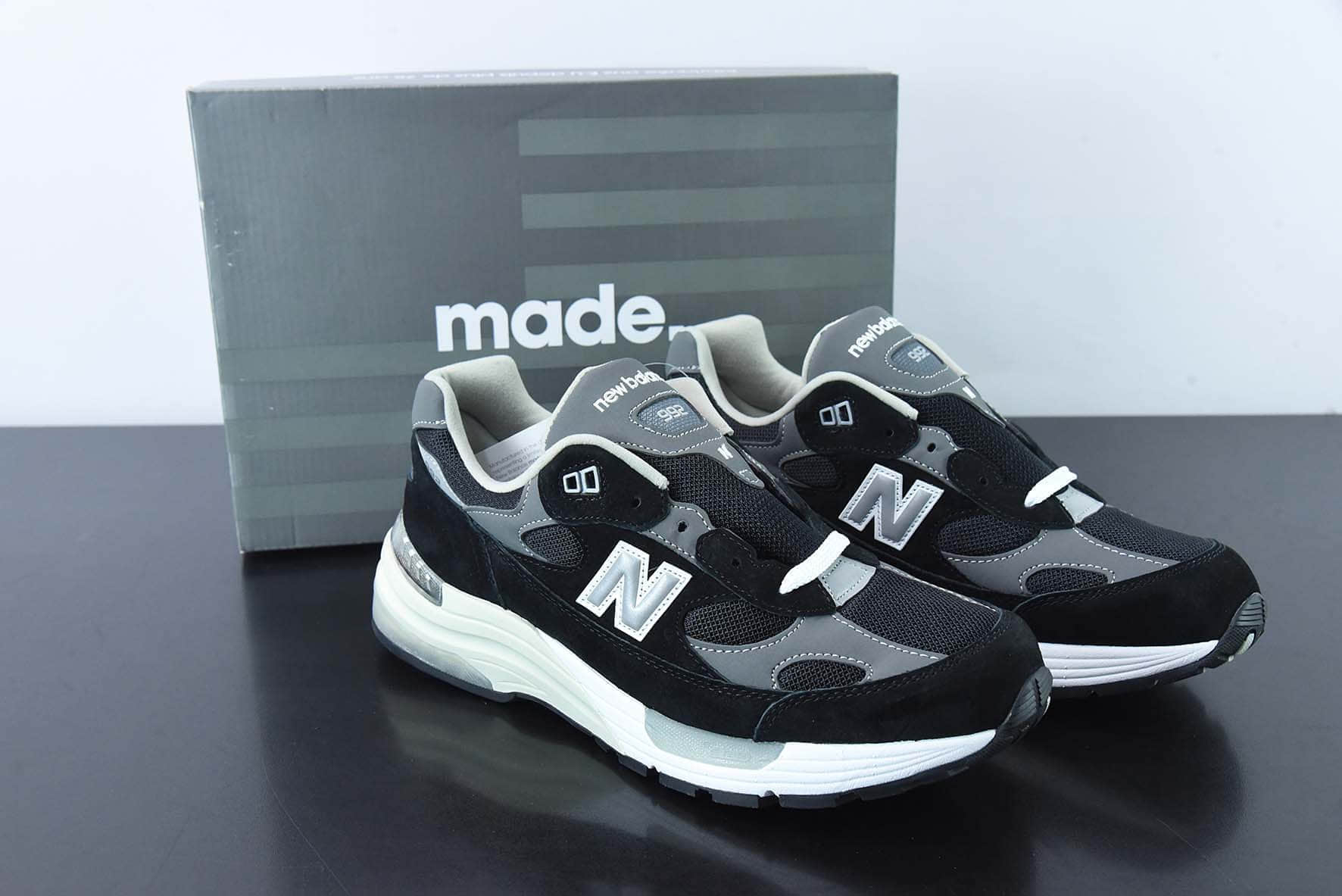 新百伦New Balance W992TN “总统系列”黑灰复古动运慢跑鞋纯原版本 货号：M992EB